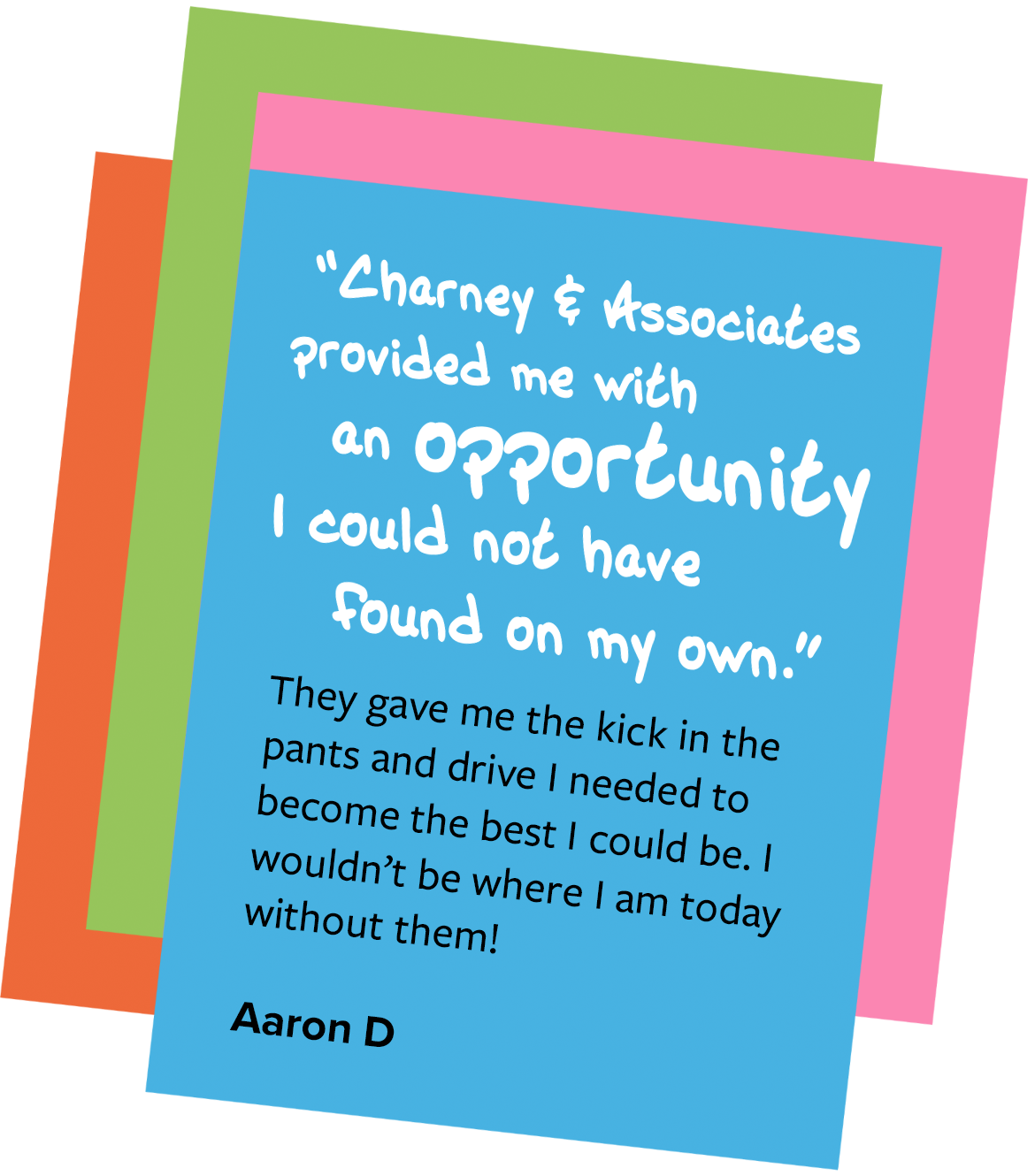 Charney & Associates provided me with an opportunity I could not have found on my own.